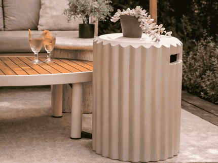 Cache-bouteille de gaz Rib beige Happy Cocooning
