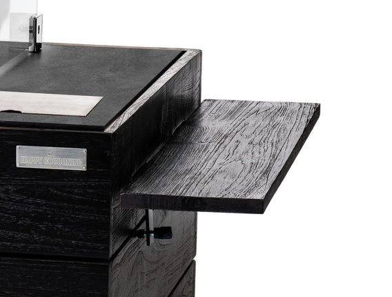 Table d'appoint teck noir Happy Cocooning
