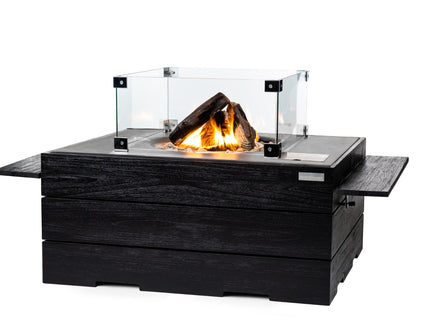 Table d'appoint teck noir Happy Cocooning