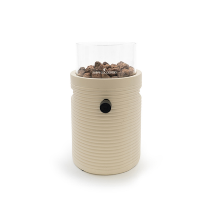 Cheminée de table Lumi Groove beige Happy Cocooning