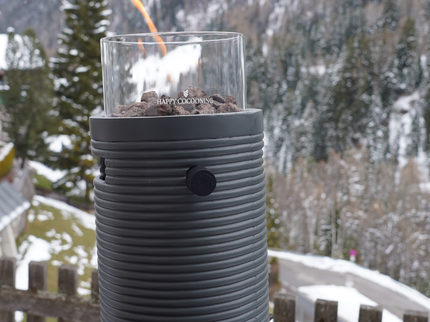 Cheminée de table Lumi Groove anthracite Happy Cocooning