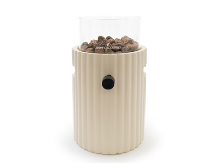 Cheminée de table Lumi Rib beige Happy Cocooning