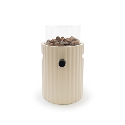 Cheminée de table Lumi Rib beige Happy Cocooning