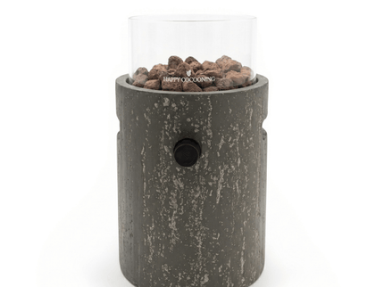 Cheminée de table Lumi Stone travertin oscuro Happy Cocooning