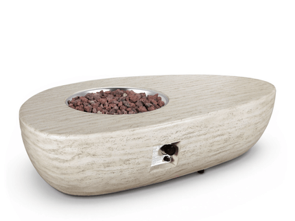Table brasero Estate Organic 150 travertin Happy Cocooning