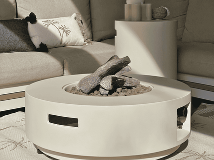 Table brasero Estate Round 76 beige Happy Cocooning