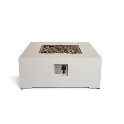 Table brasero Estate Square 88 beige Happy Cocooning
