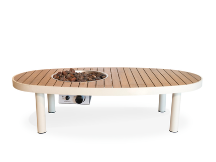 Table brasero Riviera 140 beige Happy Cocooning