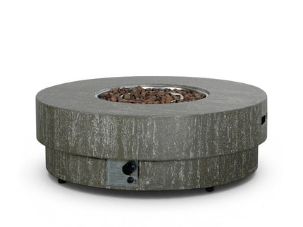 Ensemble table brasero Estate 105 oscuro travertin Happy Cocooning