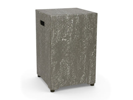 Ensemble table brasero Estate Square 88 oscuro travertin Happy Cocooning
