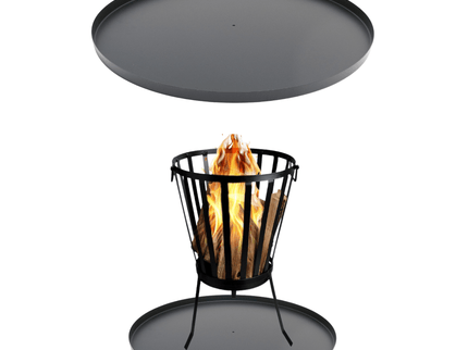 Plaque de fond ronde 50 cm HEAT