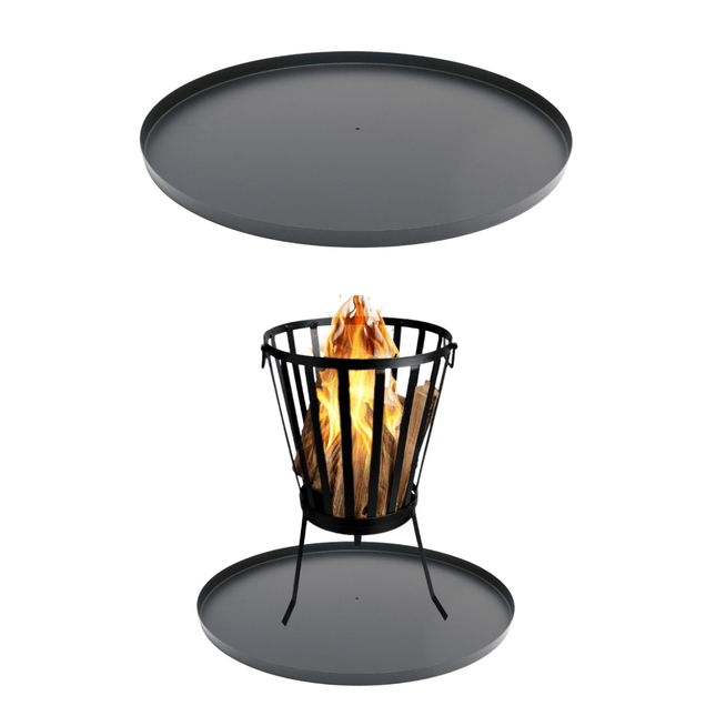 Plaque de fond ronde 50 cm HEAT