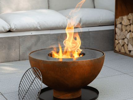 HEAT vuurkorf Gystad sfeerbeeld met vuur