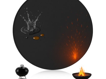 Tapis de barbecue rond 80 cm HEAT