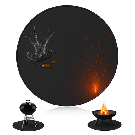 Tapis de barbecue rond 80 cm HEAT