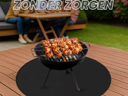 Tapis de barbecue rond 80 cm HEAT