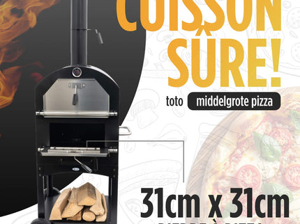 Four à pizza Ovnhus acier noir HEAT