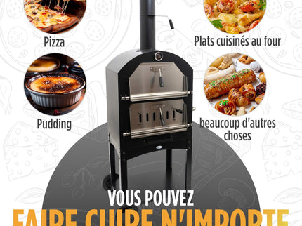 Four à pizza Ovnhus acier noir HEAT