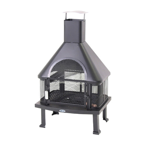 Cheminée de jardin Saga noir HEAT