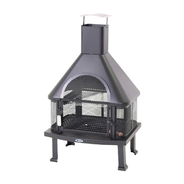 Cheminée de jardin Saga noir HEAT