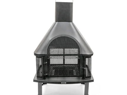 Cheminée de jardin Saga noir HEAT