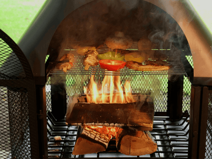 HEAT Saga tuinhaard detailfoto eten