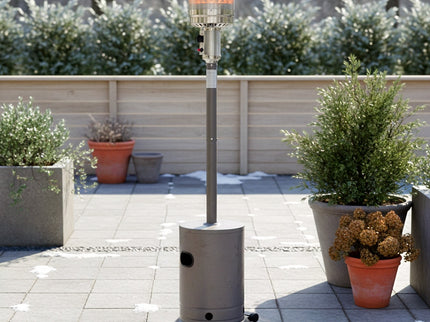 HEAT terrasverwarmer Solvarme grijs