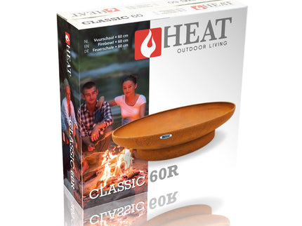 Brasero bol à feu Classic 60 cm rouille HEAT