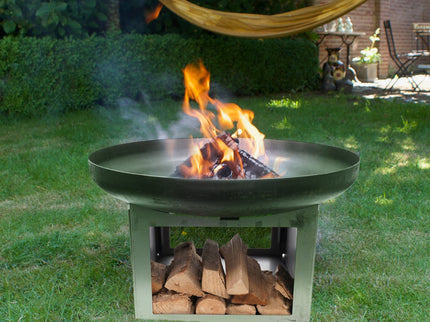 Brasero bol à feu Fresvik acier noir HEAT