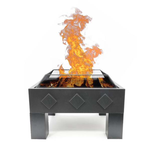 Brasero extérieur Kvadrat acier noir HEAT