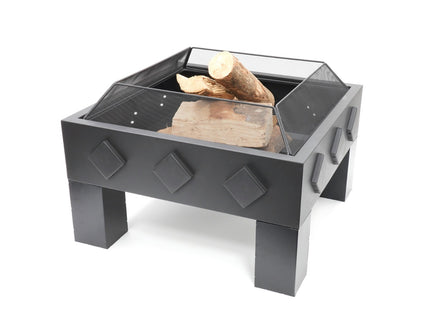 Brasero extérieur Kvadrat acier noir HEAT