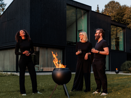 Brasero sans fumée MOON 45 avec pied haut höfats