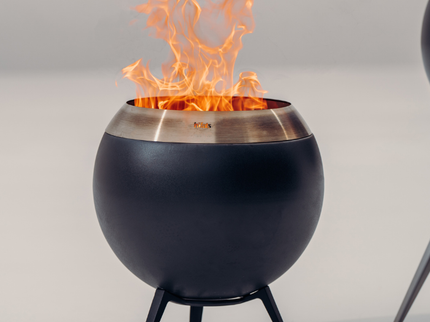 Brasero sans fumée MOON 45 avec pied bas höfats