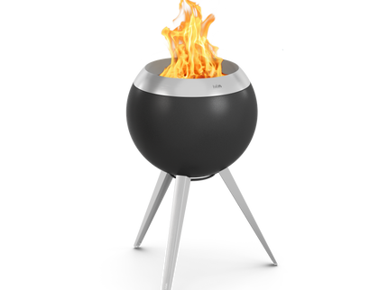 Foyer Extérieur sans Fumée Höfats MOON 45 avec Base Haute - Acier inoxydable