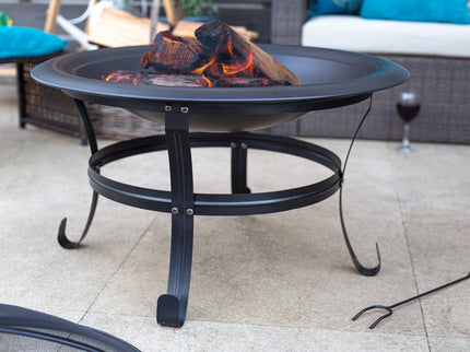Brasero bol à feu Boston 75 cm acier La Hacienda