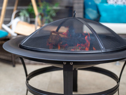 Brasero bol à feu Boston 75 cm acier La Hacienda