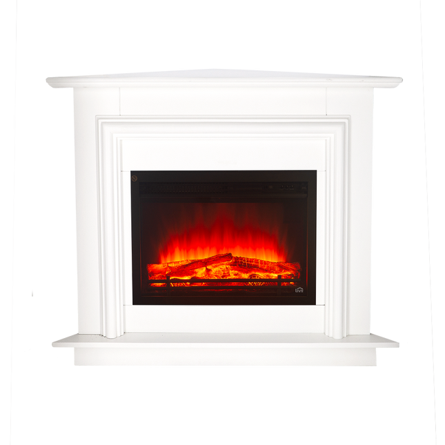 Livin'flame Schouwombouw Saalbach Hoek Wit