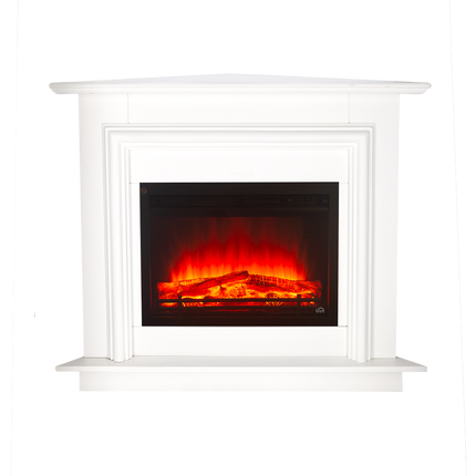 Livin'flame Schouwombouw Saalbach Hoek Wit