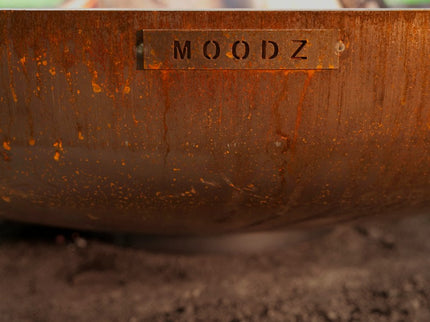Brasero bol à feu 120 cm acier corten MOODZ
