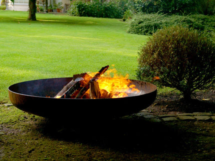 Brasero bol à feu 120 cm acier corten MOODZ