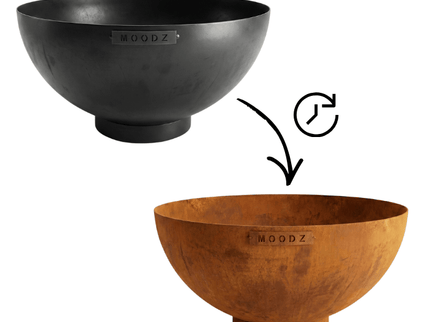 MOODZ vuurschaal Dome roestproces
