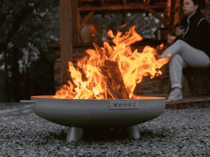 Brasero bol à feu Feet & Handle 60 cm inox MOODZ