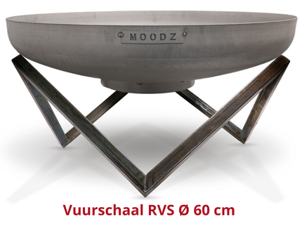 Brasero bol à feu 60 cm inox MOODZ
