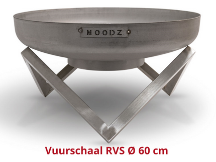 Brasero bol à feu 60 cm inox MOODZ