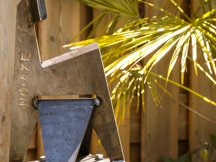 NO-AXE Houtklover Blank Staal met Hamer