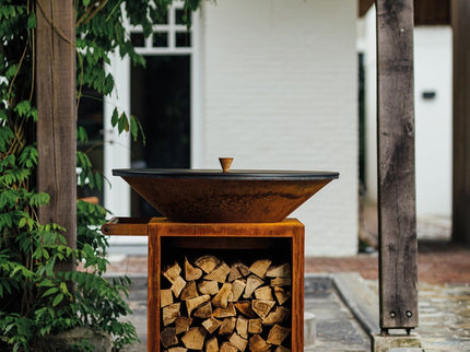 Brasero plancha Classic Storage corten 100 OFYR