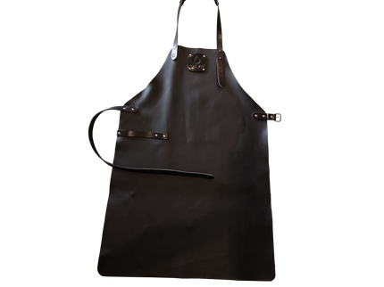 Tablier en cuir noir OFYR