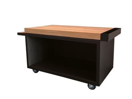 Mise en Place Table PRO noir  135 bois de teck OFYR
