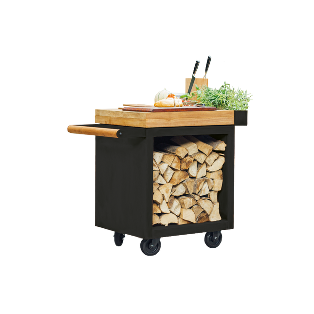Mise en Place Table PRO noir  65 bois de teck OFYR