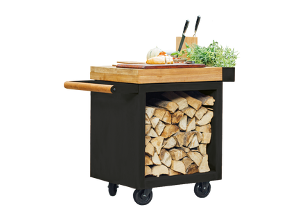 OFYR Mise en place Table Pro 65 Black-Teak Wood